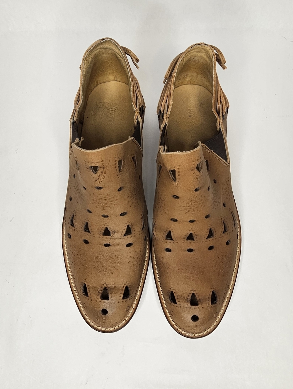 Musse & Cloud "Coolise" laser-cut leather ankle booties 10 - Picture 9 of 13